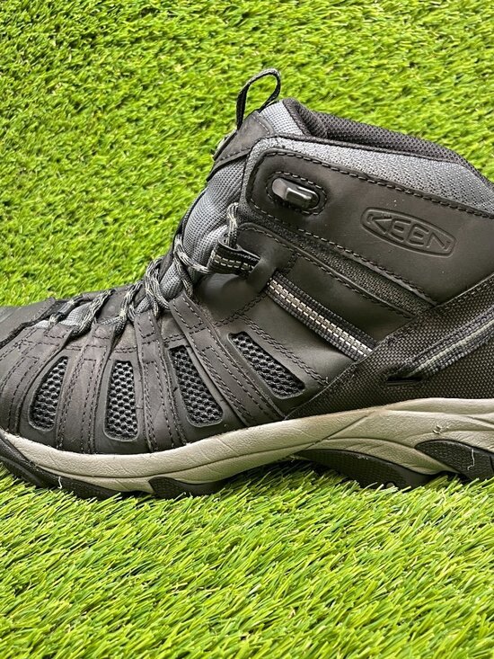 Keen Voyageur Mid Mens Size 11 Black Safety Steel Toe Waterproof Working Boots main image 4